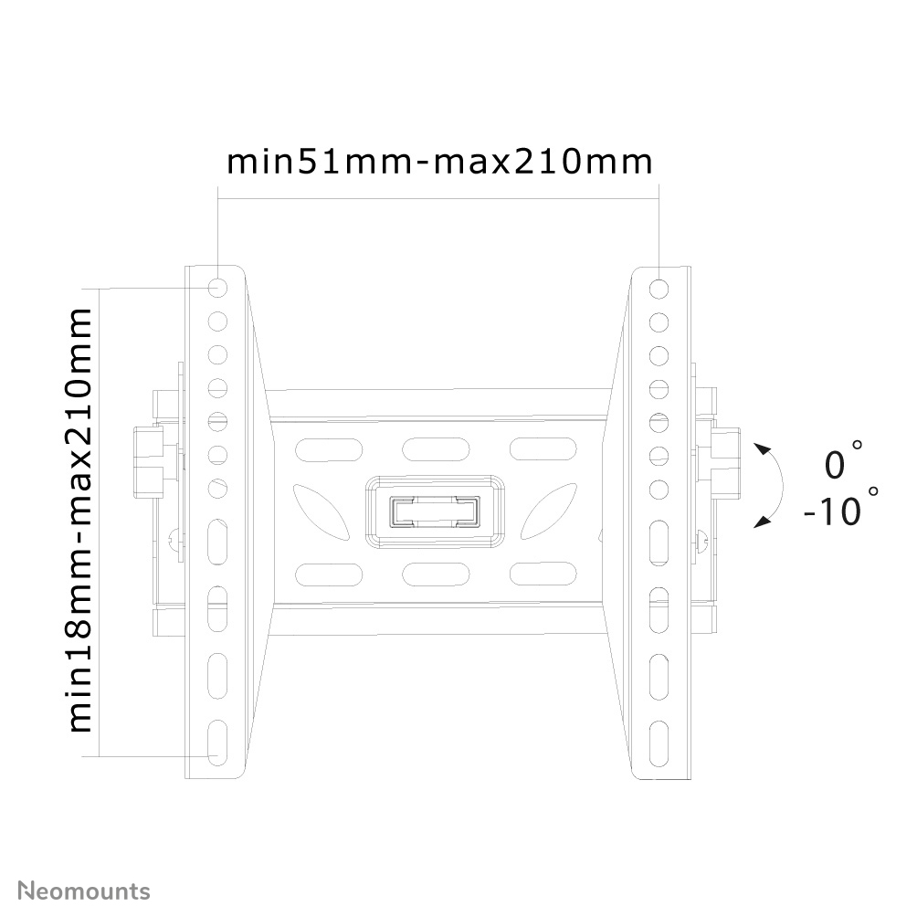Neomounts LED-W220 TV-Wandhalterung 22-40" - neigbar